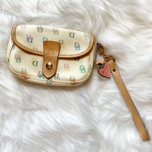Dooney & Bourke Multi-color signature wristlet